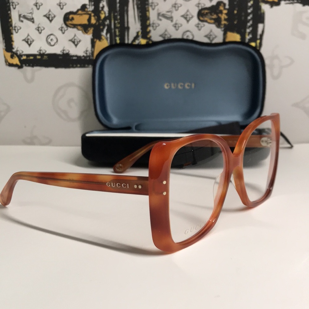 Luxury New Authentic Gucci GG0473O 003 Eyeglasses - Picture 6 of 14